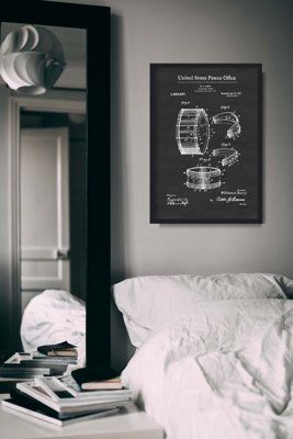 Retro plakat Barry Składany bęben Barry Patent