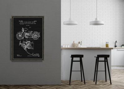 Plakat retro Motocykl Harley Davidson