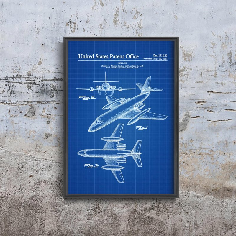 Retro plakat Samlot Lockheed