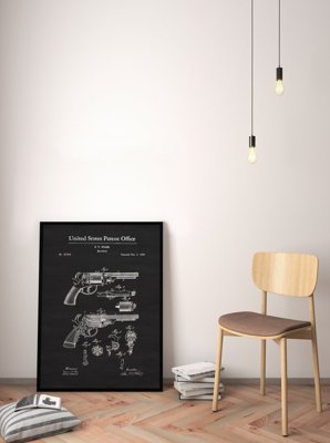 Plakat do pokoju Gun Patent Firearm Starr