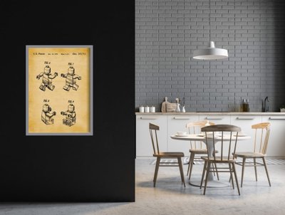 Plakat vintage do salonu Najlepsza kolekcja Lego