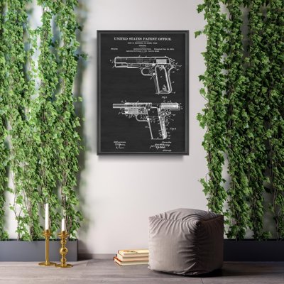 Plakat na ścianę Colt Firearm Browning Patent USA