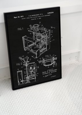 Plakat retro do salonu Koło garncarskie Rasmussen