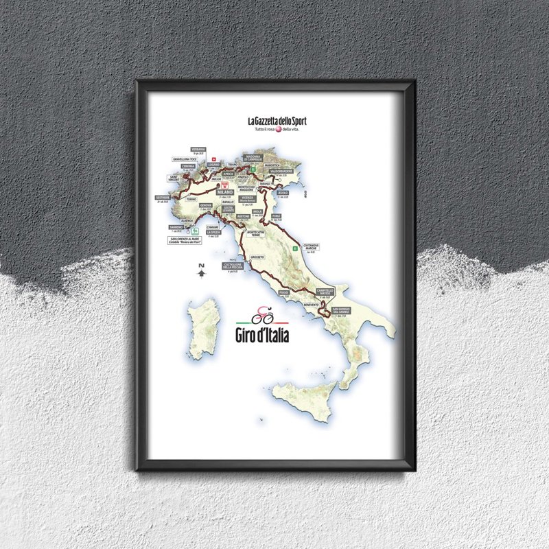 Plakat vintage do salonu Giro d Italia