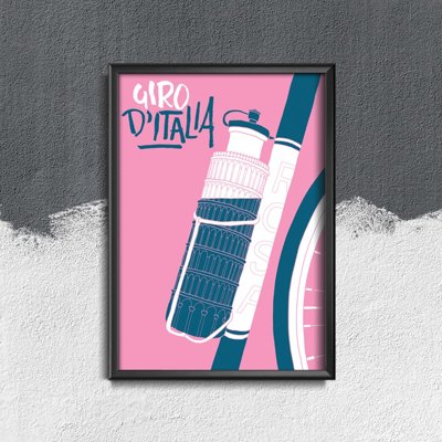 Plakat w stylu vintage Plakat Giro D Italia Tour Of Italy
