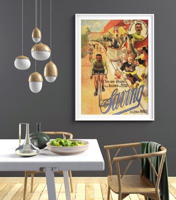 Plakat vintage do salonu Vintage Bike Print