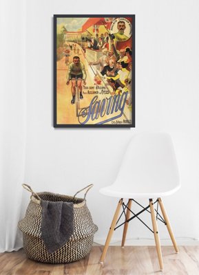 Plakat vintage do salonu Vintage Bike Print