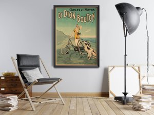 Plakatyw stylu retro Rower Dion Bouton