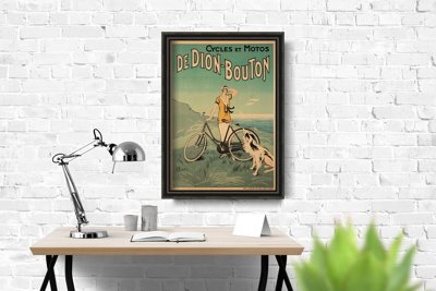 Plakatyw stylu retro Rower Dion Bouton