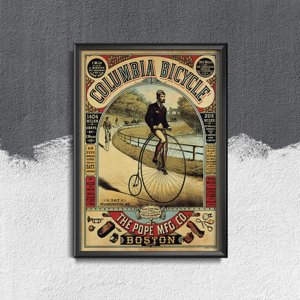 Plakat w stylu retro Plakat rowerowy Columbia