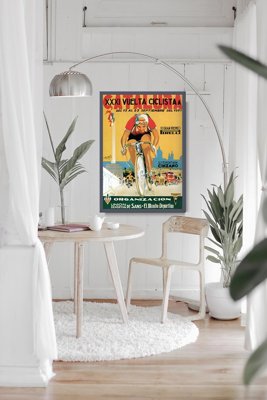 Retro plakat Vuelta Ciclista Cataluna
