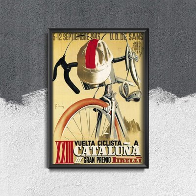 Plakat w stylu vintage Plakat Kolarstwo Cleveland