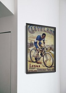 Plakat w stylu retro Plakat reklamowy Clement Cycles