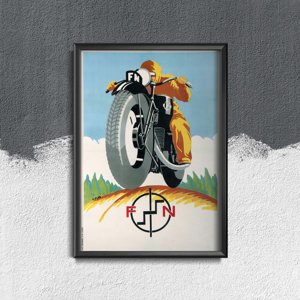 Plakat na ścianę Motocykl FN