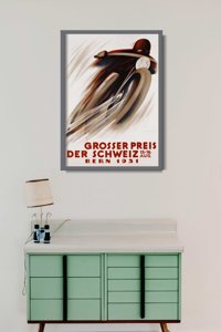 Plakat vintage Grosser Preis der Schweiz