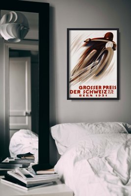 Plakat vintage Grosser Preis der Schweiz