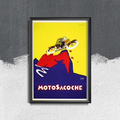 Plakatyw stylu retro Motosacoche
