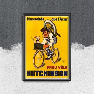 Plakat na ścianę Pneu Velo Hutchinson Vintage autorstwa Mich