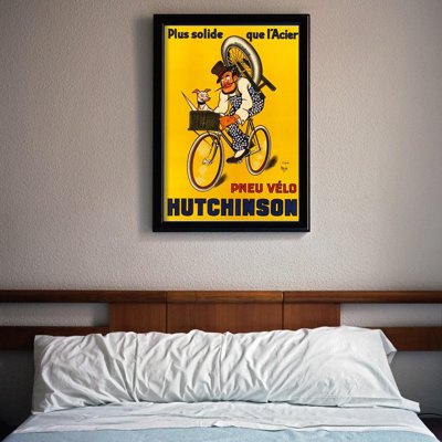 Plakat na ścianę Pneu Velo Hutchinson Vintage autorstwa Mich