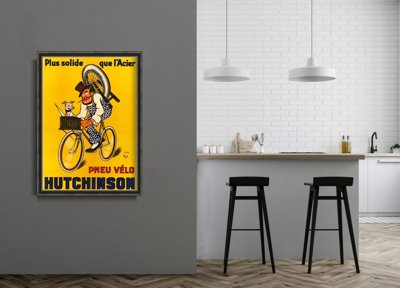 Plakat na ścianę Pneu Velo Hutchinson Vintage autorstwa Mich