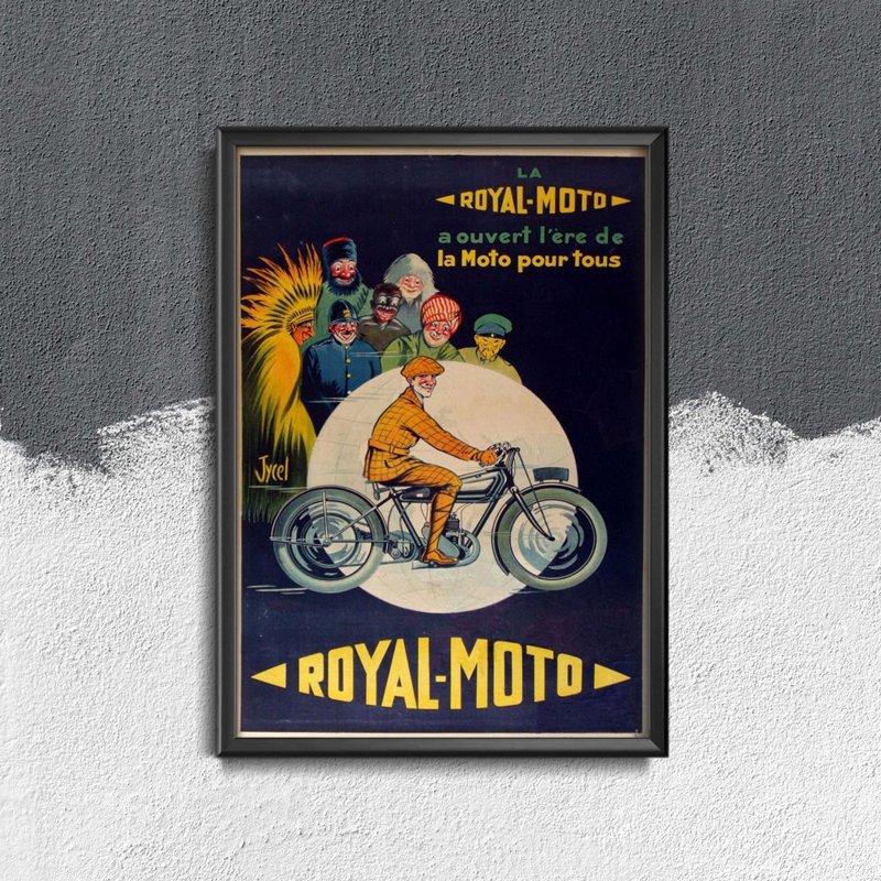 Plakat do pokoju Royal Moto Vintage