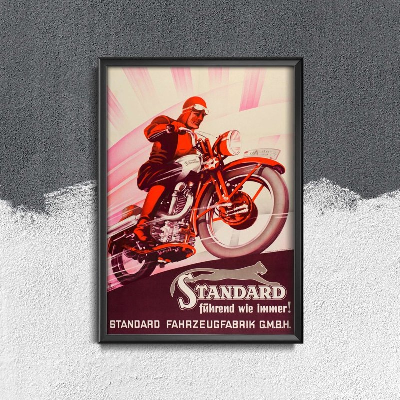 Plakat vintage Motocykl