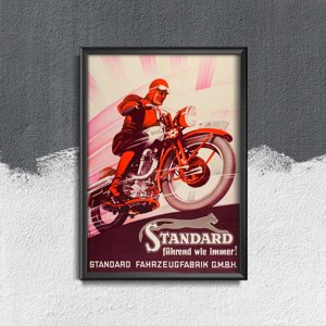 Plakat vintage Motocykl
