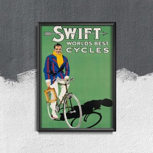 Retro plakat Szybkie rowery