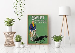Retro plakat Szybkie rowery
