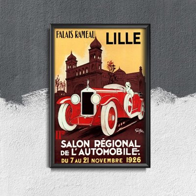 Plakat na ścianę Palais Rameau French Car Lille