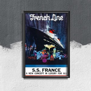 Plakat vintage Linia francuska