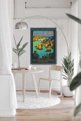 Plakat w stylu vintage Bretania Francja