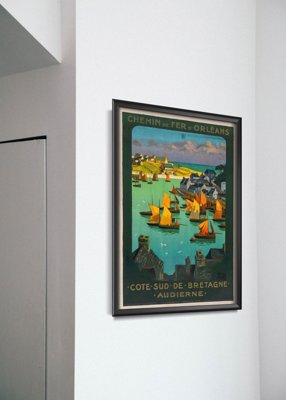 Plakat w stylu vintage Bretania Francja