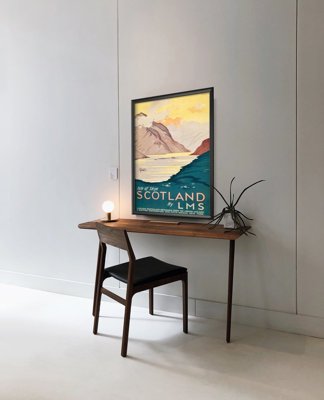 Plakat retro do salonu Vintage Scotland