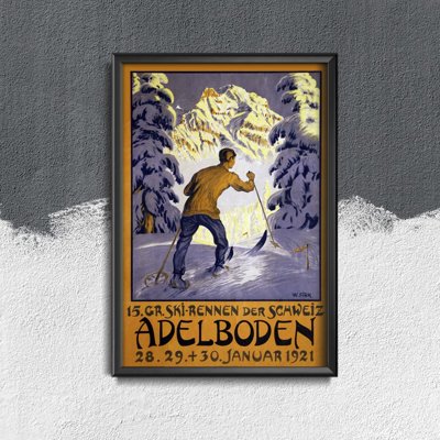 Plakat na ścianę Adelboden Szwajcaria