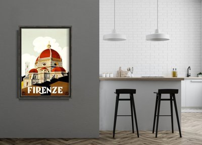 Plakat w stylu vintage Florencja, Włochy