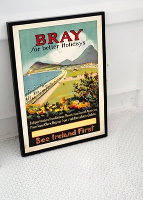 Plakat vintage do salonu Irlandia Bray For Better Holidays
