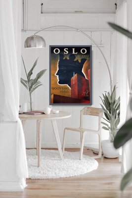 Plakat vintage Norwegia Oslo