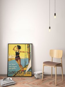 Plakat retro do salonu Saint Jean De Luz
