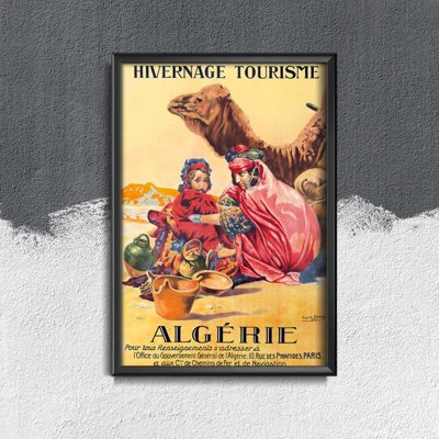 Plakat vintage do salonu Algieria