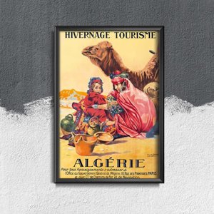 Plakat vintage do salonu Algieria