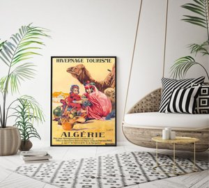 Plakat vintage do salonu Algieria