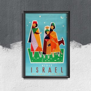 Plakat retro Izrael