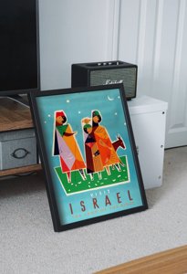 Plakat retro Izrael