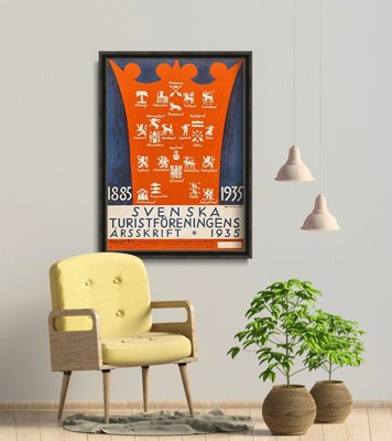 Retro plakat Szwecja