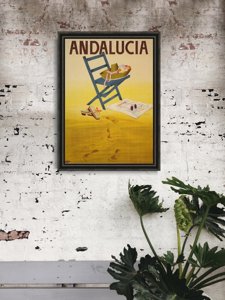 Plakat w stylu vintage Hiszpania Andaluzja