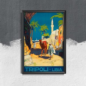 Plakat vintage do salonu Libia Tripolis