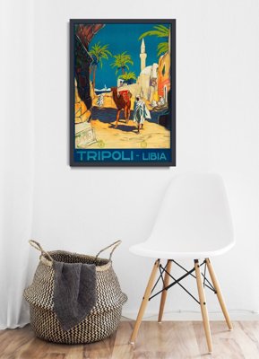 Plakat vintage do salonu Libia Tripolis