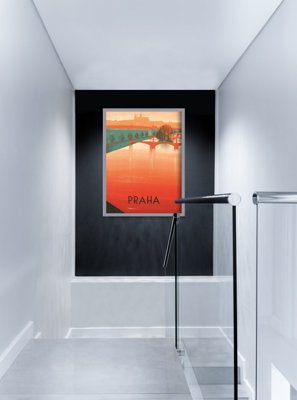 Plakat retro Praga czeski