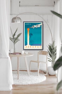 Retro plakat Aeroput Jugosławia